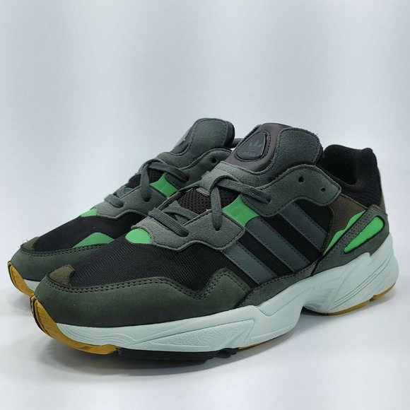 adidas | Shoes | Adidas Yung96 Core Athletic Training Shoe Mens Size F35018  Gray Black Green | Poshmark